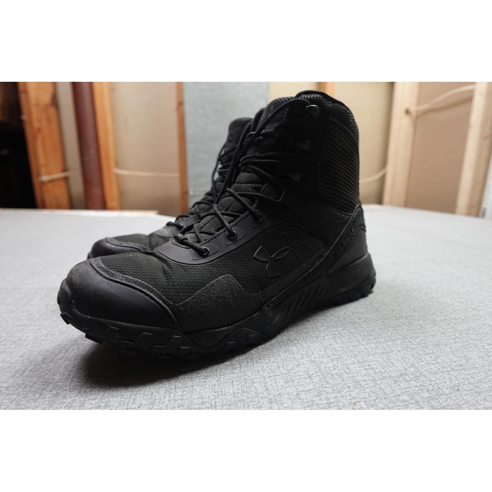 Under Armour Combat Boot Mens Size 10 Black Valsetz RTS Tactical Lace Up Work